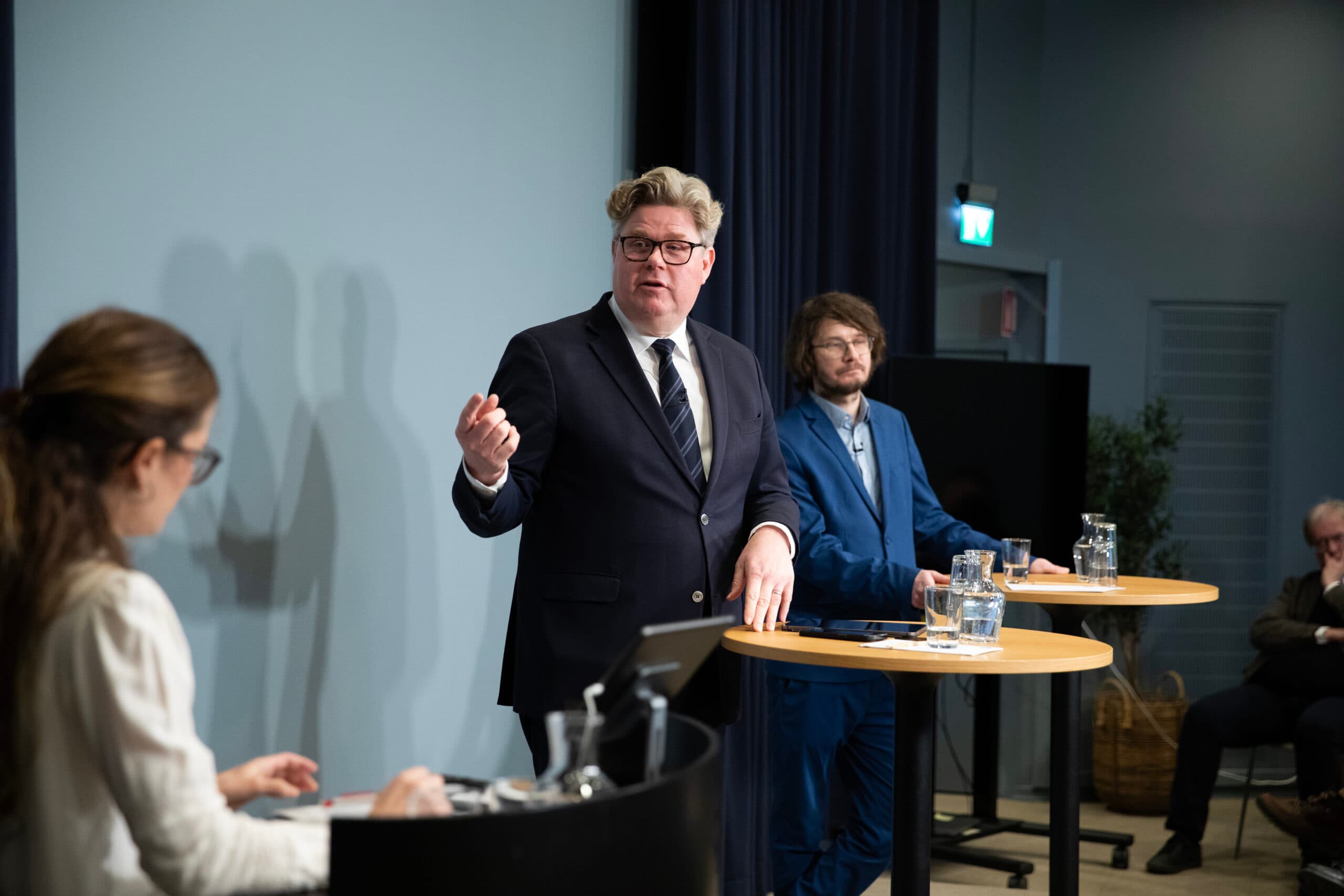 Gunnar Strömmer under konferensen Hamnar mot organiserad brottslighet den 6 februari 2026